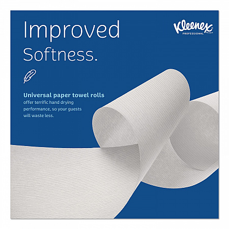 Universal Hard Roll Paper Towels with Premium Absorbency Pockets, 1-Ply, 8