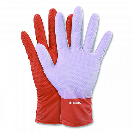 Ultra Industrial Flock-Lined Nitrile Disposable Gloves, X-Large, 8 mil Thick, 9.06