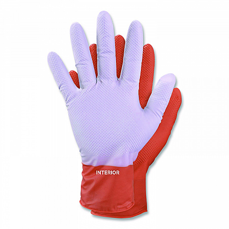 Ultra Industrial Flock-Lined Nitrile Disposable Gloves, X-Large, 8 mil Thick, 9.06
