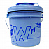 W Aviation Wet Wipe System Bucket, 1 gal, Blue/Gray, 4/Carton (28646)