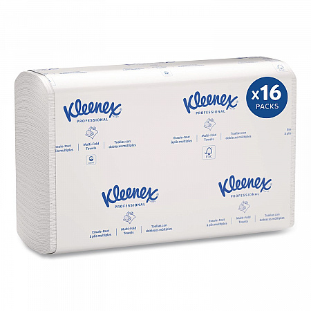 Multi-Fold Paper Towels, 1-Ply, 9.2 x 9.4, White, 150/Pack, 16 Packs/Carton (01890)