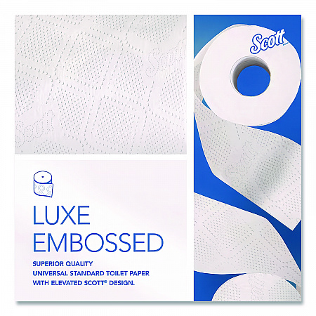 Essential Standard Roll Bathroom Tissue, for Commercial Use, Septic Safe, 2-Ply, White, 550 Sheets/Roll, 40 Rolls/Carton (48040)
