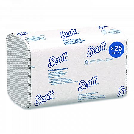 Essential Low Wet Strength Multi-Fold Towels, 1-Ply, 9.4 x 12.4, White, 175/Pack, 25 Packs/Carton (45957)