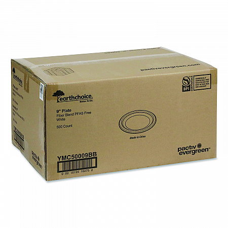 EarthChoice Fiber-Blend Bagasse Dinnerware, Plate, 9