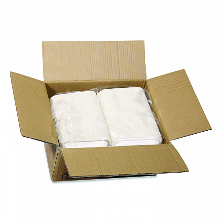 EarthChoice Bagasse Hinged Lid Container, 7.8 x 7.8 x 2.8, White, 150/Carton (YMCH0803BB)