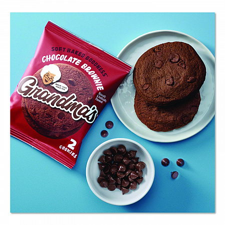 Cookies - Single Serve, Chocolate Brownie, 2.5 oz Packet, 60/Carton (FRI10310)