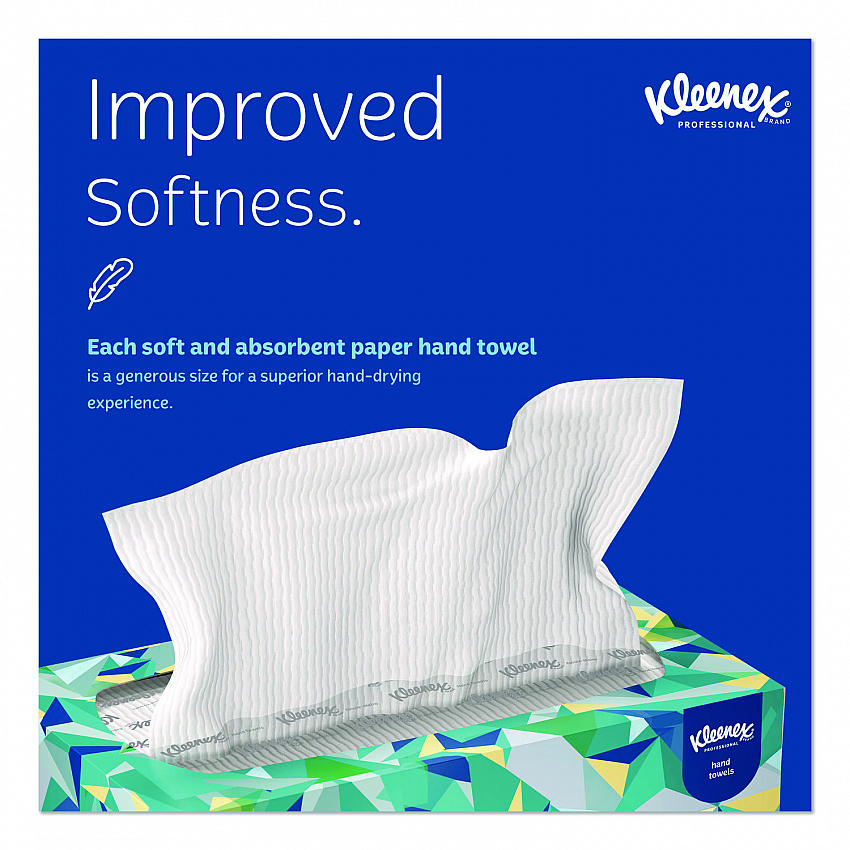 Hand Towels, POP-UP Box, Cloth, 1-Ply, 9 x 10.5, Unscented, White, 120/Box (01701)