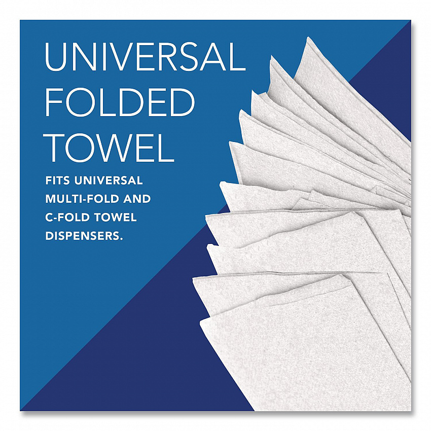 Essential C-Fold Towels for Business, Absorbency Pockets, 1-Ply, 10.13 x 13.15, White, 200/Pack, 12 Packs/Carton (01510)