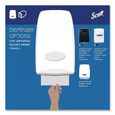 Essential C-Fold Towels for Business, Absorbency Pockets, 1-Ply, 10.13 x 13.15, White, 200/Pack, 12 Packs/Carton (01510)