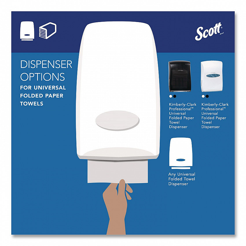 Essential C-Fold Towels for Business, Absorbency Pockets, 1-Ply, 10.13 x 13.15, White, 200/Pack, 12 Packs/Carton (01510)