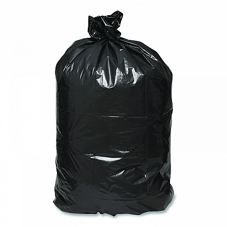 Linear Low Density Large Trash and Yard Bags, Open-Face, 33 gal, 0.9 mil, 32.5