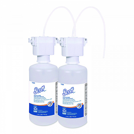 Antimicrobial Foam Skin Cleanser Refill, Unscented, 1,500 mL, 2/Carton (11279)