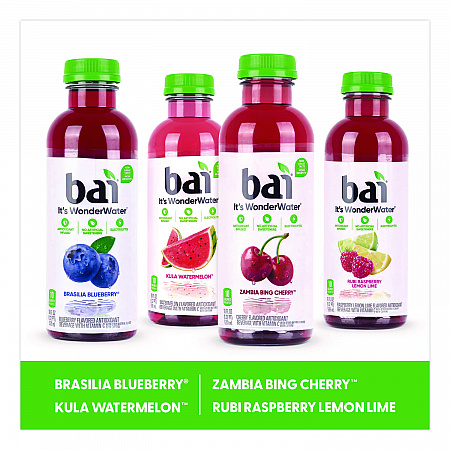 Antioxidant Infused Beverage, Variety Pack, 18 oz Bottle, 15/Carton (22000656)