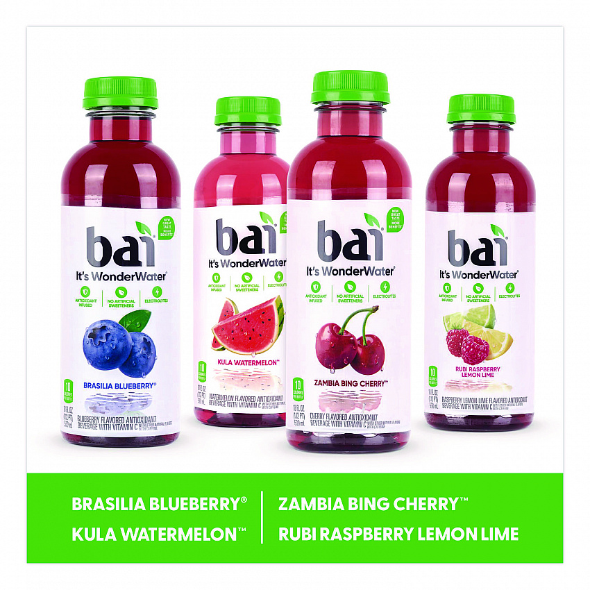 Antioxidant Infused Beverage, Variety Pack, 18 oz Bottle, 15/Carton (22000656)