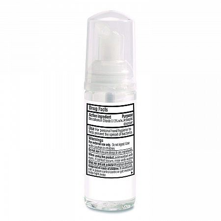 Alcohol-Free Foam Hand Sanitizer, 1.5 oz Pump Bottle, Unscented, 24/Carton (34136)