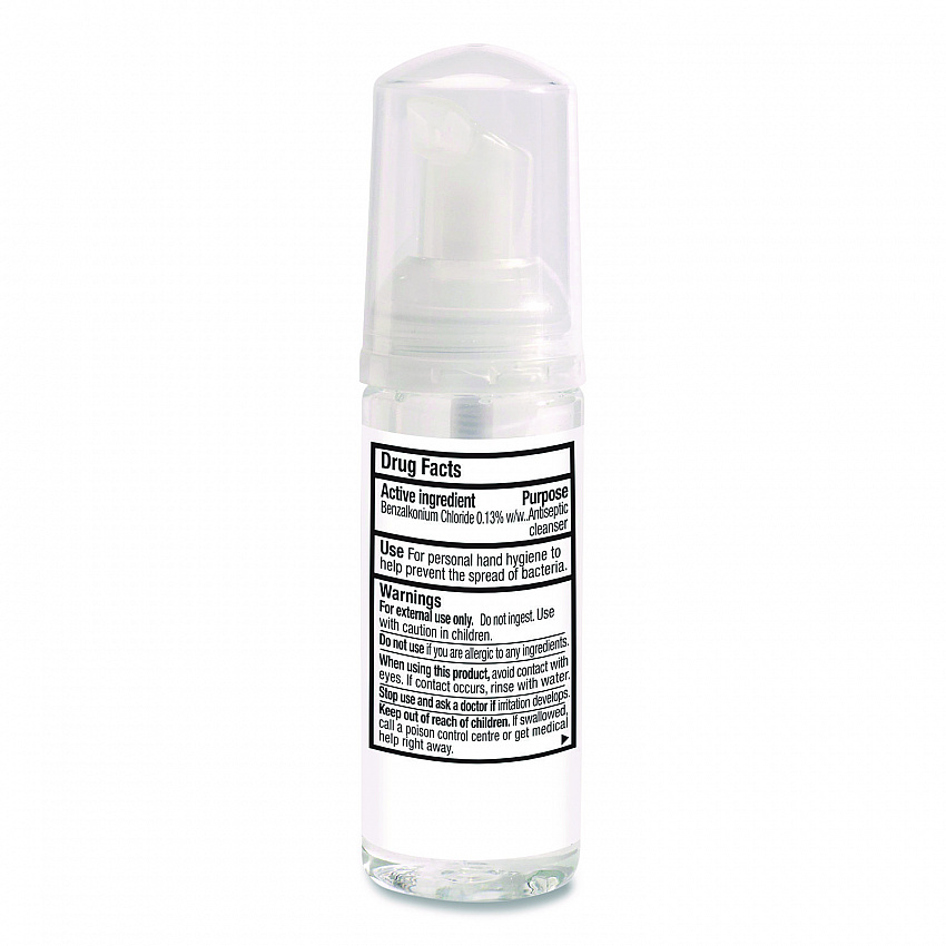 Alcohol-Free Foam Hand Sanitizer, 1.5 oz Pump Bottle, Unscented, 24/Carton (34136)