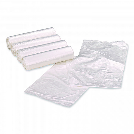 Linear Low Density Clear Recycled Can Liners, 45 gal, 1.5 mil, 40