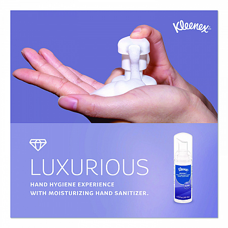 Ultra Moisturizing Foam Hand Sanitizer, 1.5 oz Pump Bottle, Unscented, 24/Carton (34604)