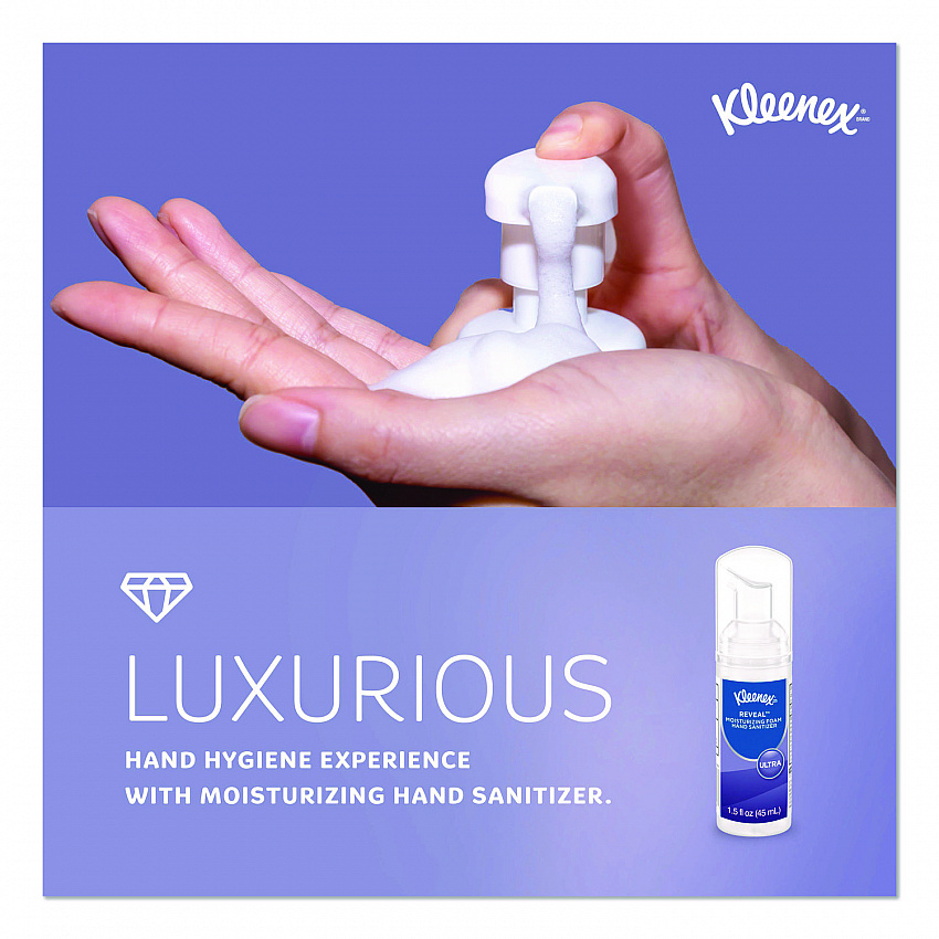 Ultra Moisturizing Foam Hand Sanitizer, 1.5 oz Pump Bottle, Unscented, 24/Carton (34604)