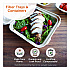 Fiber Catering Pans, 3 Compartments, 10.3 x 2.8 x 12.8, Paper, Natural, 200/Carton (CASC104TLLF)
