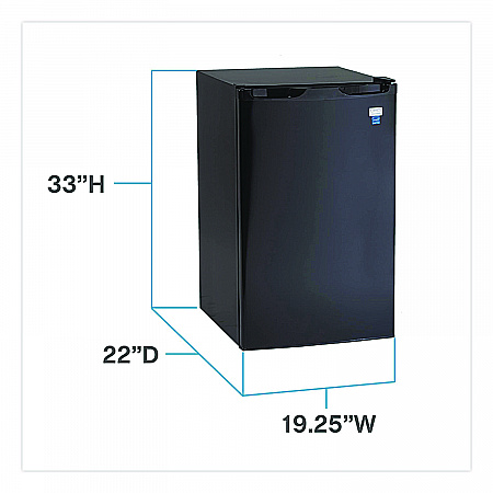 4.4 Cu. Ft. Counter Height Refrigerator, Black (RM4416B)