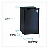 4.4 Cu. Ft. Counter Height Refrigerator, Black (RM4416B)