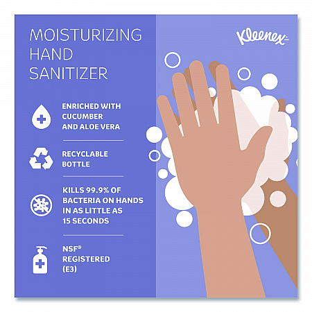 Ultra Moisturizing Foam Hand Sanitizer, 1,200 mL Cassette, Unscented, 2/Carton (34643)