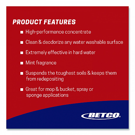 Top Flite FastDraw All-Purpose Cleaner, Mint Scent, 67.6 oz Bottle, 4/Carton (1504700)