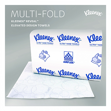 Reveal Multi-Fold Towels, 2-Ply, 8 x 9.4, White, 16/Carton (46321)