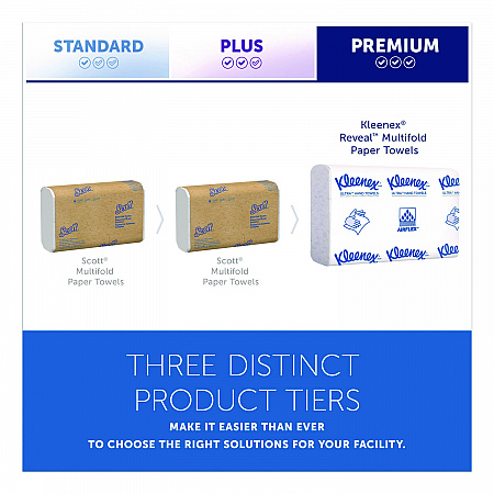 Reveal Multi-Fold Towels, 2-Ply, 8 x 9.4, White, 16/Carton (46321)
