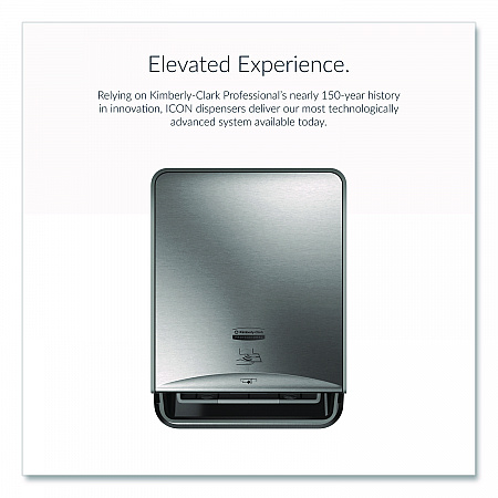 ICON Automatic Roll Towel Recessed Dispenser Housing, Narrow without Trim Panel, Stainless Steel (53697)