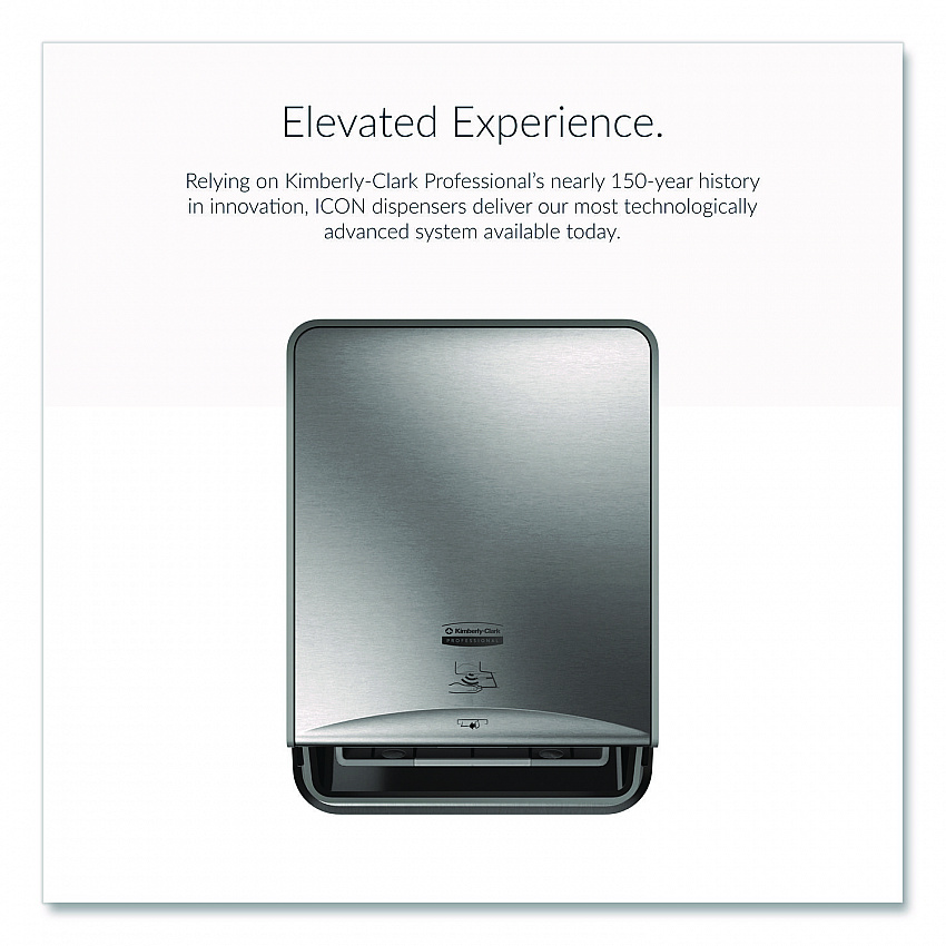 ICON Automatic Roll Towel Recessed Dispenser Housing, Narrow without Trim Panel, Stainless Steel (53697)
