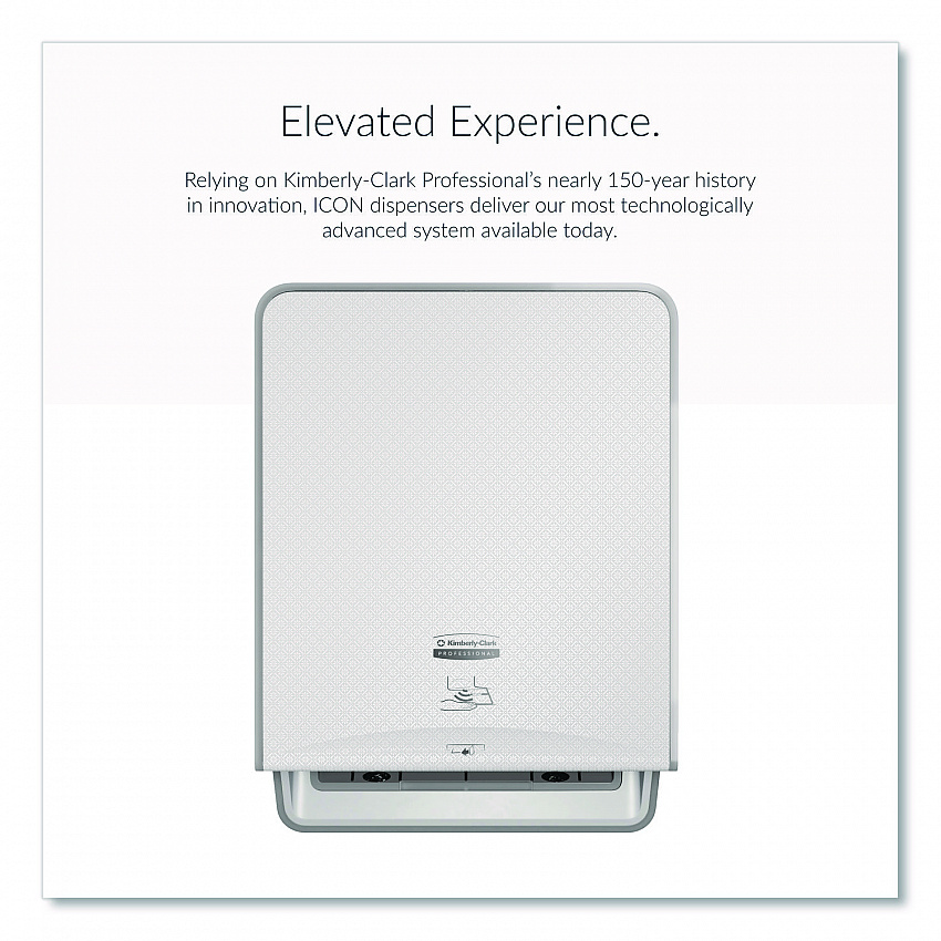 ICON Automatic Roll Towel Dispenser, 20.12 x 16.37 x 13.5, White Mosaic (58710)