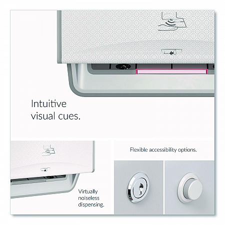 ICON Automatic Roll Towel Dispenser, 20.12 x 16.37 x 13.5, White Mosaic (58710)