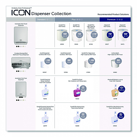 ICON Automatic Roll Towel Dispenser, 20.12 x 16.37 x 13.5, Black Mosaic (58720)
