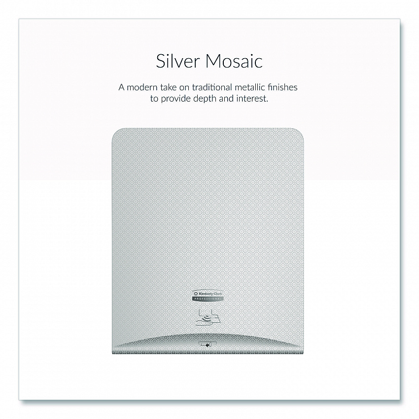 ICON Faceplate for Automatic Roll Towel Dispenser, 18.12 x 15.62 x 12.87, Silver Mosaic (58760)