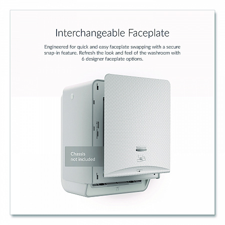 ICON Faceplate for Automatic Roll Towel Dispenser, 18.12 x 15.62 x 12.87, Silver Mosaic (58760)
