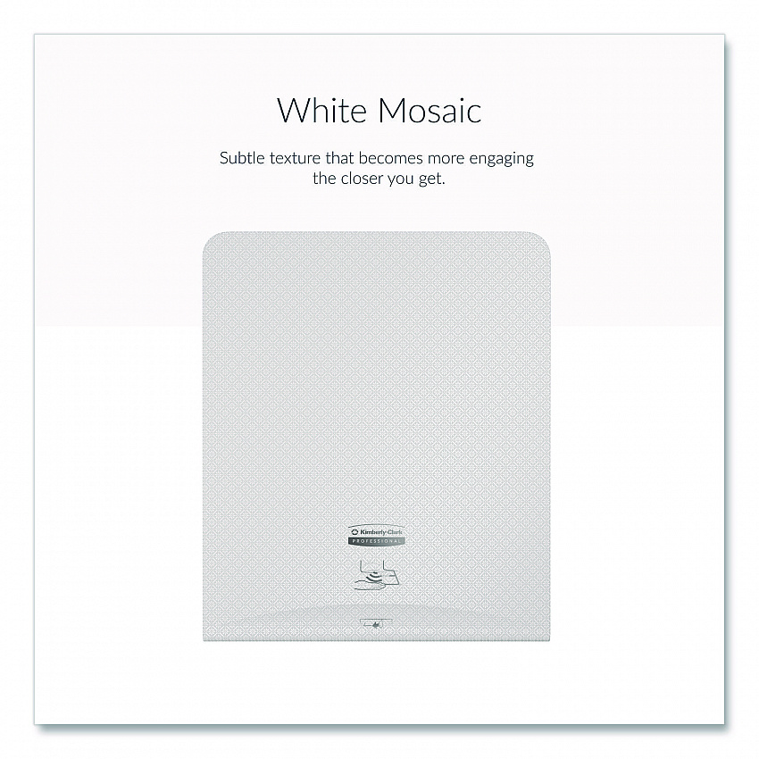 ICON Faceplate for Automatic Roll Towel Dispenser, 18.12 x 15.62 x 12.87, White Mosaic (58770)