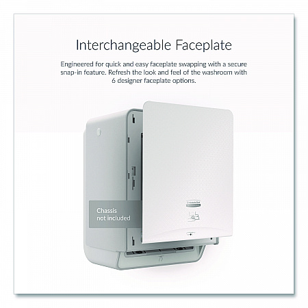 ICON Faceplate for Automatic Roll Towel Dispenser, 18.12 x 15.62 x 12.87, White Mosaic (58770)