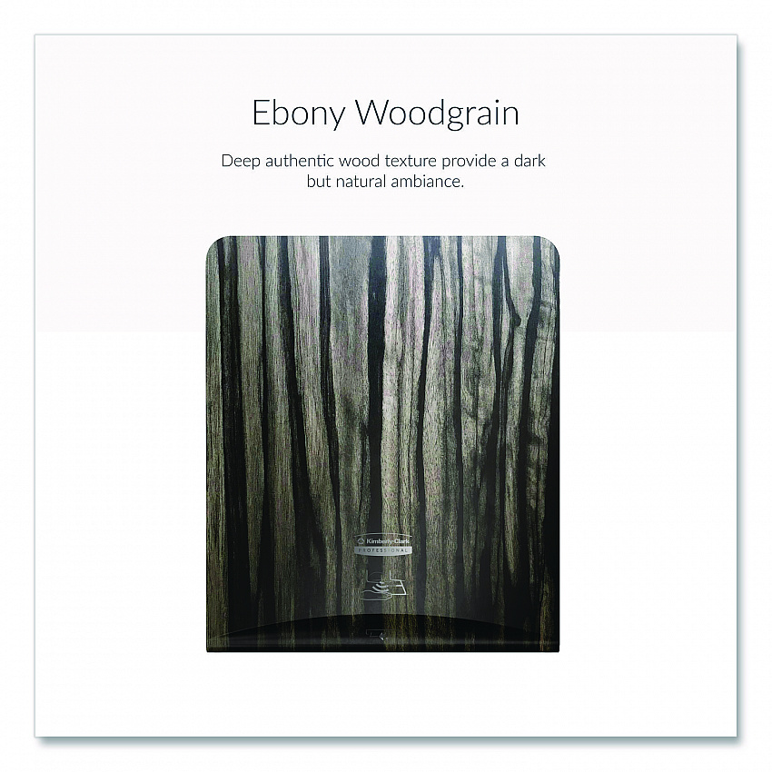 ICON Faceplate for Automatic Roll Towel Dispenser, 18.12 x 15.62 x 12.87, Ebony Woodgrain (58830)