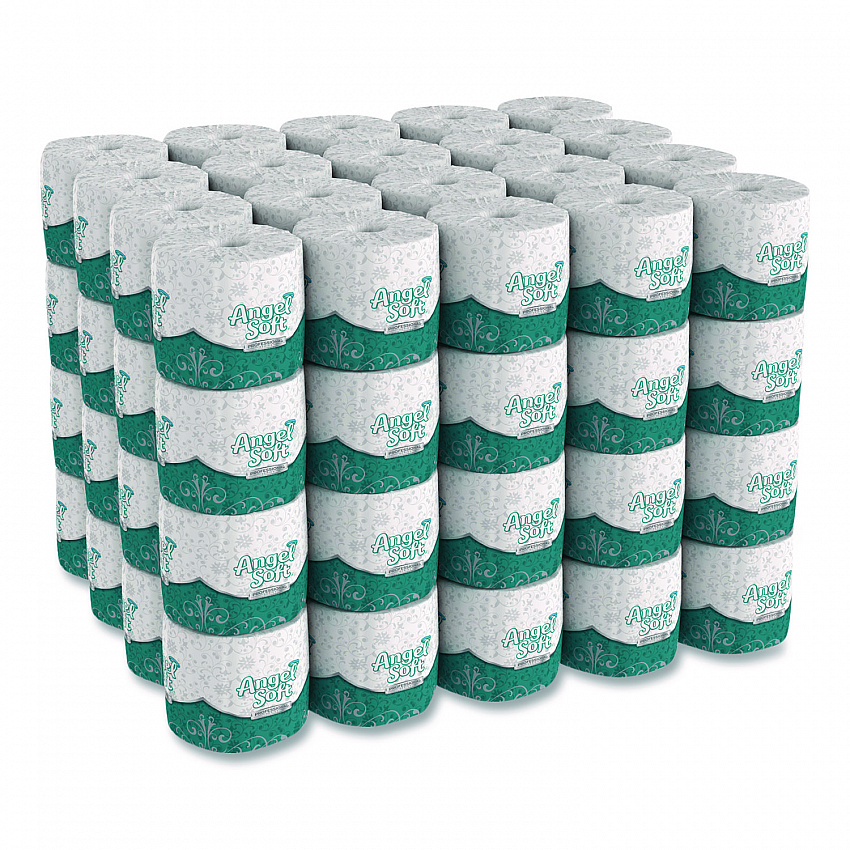 Angel Soft ps Premium Bathroom Tissue, Septic Safe, 2-Ply, White, 450 Sheets/Roll, 80 Rolls/Carton (16880)