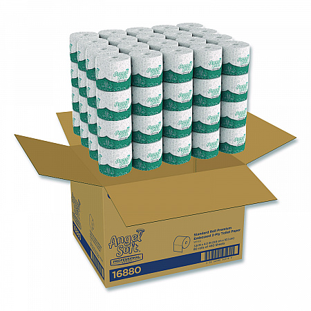 Angel Soft ps Premium Bathroom Tissue, Septic Safe, 2-Ply, White, 450 Sheets/Roll, 80 Rolls/Carton (16880)