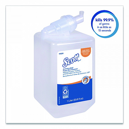 Antimicrobial Foam Skin Cleanser Refill, Fresh Scent, 1 L (91554)