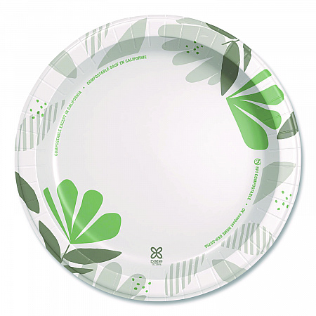Pathways Soak Proof Shield Heavyweight Paper Plates, WiseSize, 10.13