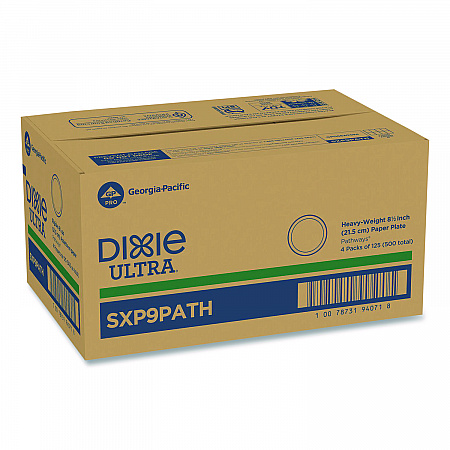 Pathways Soak Proof Shield Heavyweight Paper Plates, WiseSize, 8.5