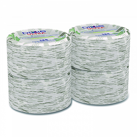 Pathways Soak Proof Shield Heavyweight Paper Plates, WiseSize, 8.5