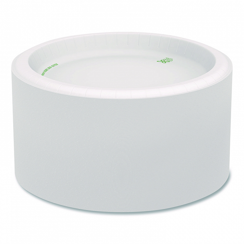 Heavy-Weight Paper Plates, 8.5" dia, 125/Pack, 4 Packs/Carton (SXP9W)