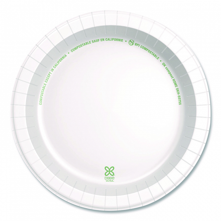 Heavy-Weight Paper Plates, 8.5" dia, 125/Pack, 4 Packs/Carton (SXP9W)