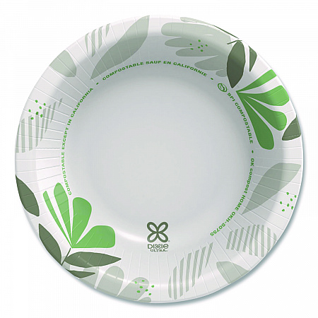 Pathways Heavyweight Paper Bowls, 12 oz, Green/Burgundy, 1,000/Carton (SX12PATH)