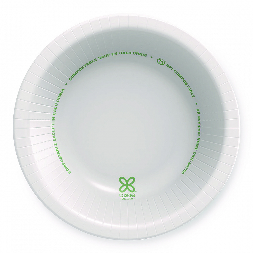 Pathways with Soak Proof Shield Heavyweight Paper Bowls, WiseSize, 12 oz, Green/Burgundy, 125/Pack, 4 Packs/Carton (SXB12WS)